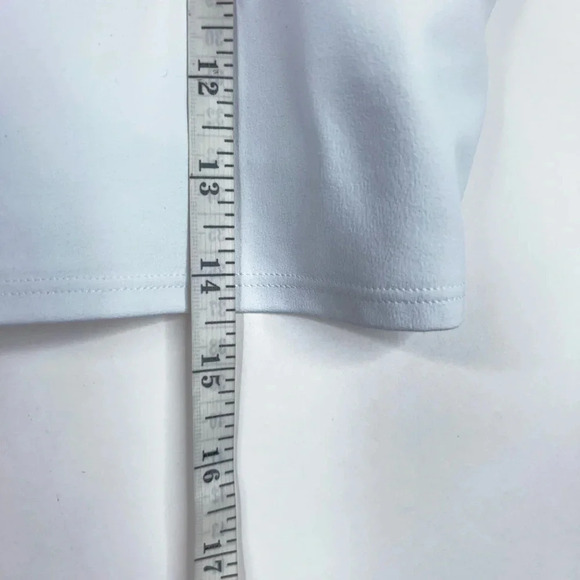 Athleta Conscious Crop Bra White Sports Bra High Neck Athleisure Size Small - Picture 7 of 7